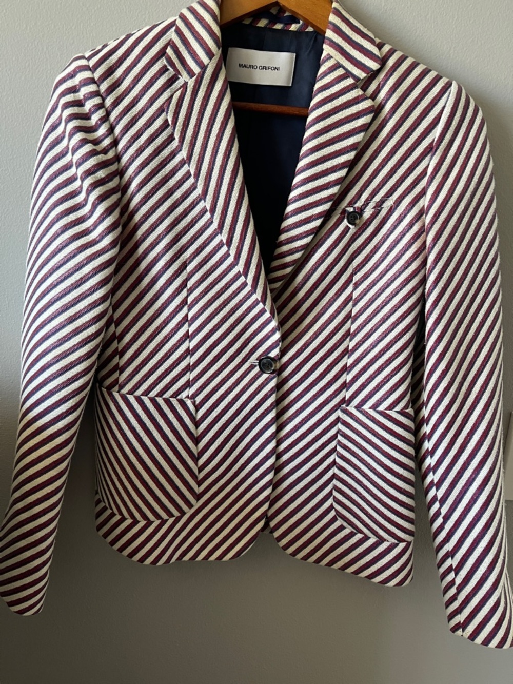 striped blazer Mauro Grifoni